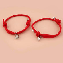 Load image into Gallery viewer, Romantic 2pcs/set Heart Magnetic Couple Bracelets Men Women Classic Black White Paired Lovers Braclet Adjustable Matching Braided Rope Bracelet Promise Friendship Bracelet Gifts For Girlfriend

