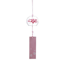 Load image into Gallery viewer, Romantic Cherry Wind Bells Japanese Wind Bell Japan Wind Chimes Handmade Glass Pendant Furin Home Decors Spa Kitchen Office Decor Birthday Gift Outdoor or Indoor Home Decors
