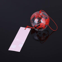 Load image into Gallery viewer, Romantic Cherry Wind Bells Japanese Wind Bell Japan Wind Chimes Handmade Glass Pendant Furin Home Decors Spa Kitchen Office Decor Birthday Gift Outdoor or Indoor Home Decors
