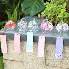 Load image into Gallery viewer, Romantic Cherry Wind Bells Japanese Wind Bell Japan Wind Chimes Handmade Glass Pendant Furin Home Decors Spa Kitchen Office Decor Birthday Gift Outdoor or Indoor Home Decors
