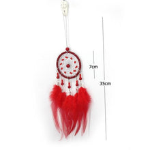Load image into Gallery viewer, Romantic Dream Catcher Tree of Life Brown Native Handmade Traditional Dream Catcher Yin Yang 50" Long Home Decoration Feather Dream-catcher For Bedroom Wall Hanging Home Decor Wedding Party Blessing Gift
