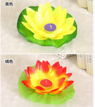Load image into Gallery viewer, Romantic Lotus Lamps Wishing Water Floating Candle Light Birthday Wedding Party Decoration  Lotus LED Candle Floating Candle Lights Up When It Meets Water Battery Powered Flameless Candle Light Waterproof Night Light For Festival Wedding Home Garden Pond
