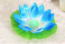 Load image into Gallery viewer, Romantic Lotus Lamps Wishing Water Floating Candle Light Birthday Wedding Party Decoration  Lotus LED Candle Floating Candle Lights Up When It Meets Water Battery Powered Flameless Candle Light Waterproof Night Light For Festival Wedding Home Garden Pond
