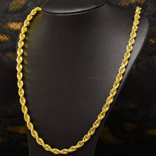 Load image into Gallery viewer, Rope Chain in Yellow Gold - 8mm
