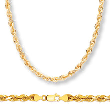 Load image into Gallery viewer, Rope Chain in Yellow Gold - 8mm
