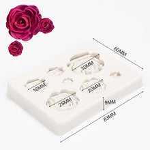 Load image into Gallery viewer, Rose Mold Flower Baking Silicone Cake Decorating Tool Pastry Fondant Sugarcraft Mould Chocolate Biscuits Cookies Kitchen Rose Silicone Fondant Mold Handmade Baking Tools
