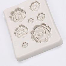 Load image into Gallery viewer, Rose Mold Flower Baking Silicone Cake Decorating Tool Pastry Fondant Sugarcraft Mould Chocolate Biscuits Cookies Kitchen Rose Silicone Fondant Mold Handmade Baking Tools
