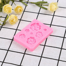 Load image into Gallery viewer, Rose Mold Flower Baking Silicone Cake Decorating Tool Pastry Fondant Sugarcraft Mould Chocolate Biscuits Cookies Kitchen Rose Silicone Fondant Mold Handmade Baking Tools
