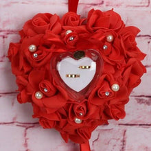 Load image into Gallery viewer, Rose Pillow Heart Cushion Ring Holder
