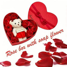 Load image into Gallery viewer, Rose-Shaped Soap Gift Box With Heart-Shaped Artificial Roses
