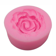 Load image into Gallery viewer, Rose Silicone Cake Mold 3D Flower Fondant Mold Cupcake Jelly Candy Chocolate Decoration Baking Tool Moulds Flower Bloom Rose Shape Silicone Fondant Soap
