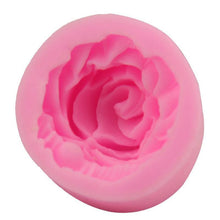 Load image into Gallery viewer, Rose Silicone Cake Mold 3D Flower Fondant Mold Cupcake Jelly Candy Chocolate Decoration Baking Tool Moulds Flower Bloom Rose Shape Silicone Fondant Soap
