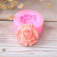 Load image into Gallery viewer, Rose Silicone Cake Mold 3D Flower Fondant Mold Cupcake Jelly Candy Chocolate Decoration Baking Tool Moulds Flower Bloom Rose Shape Silicone Fondant Soap
