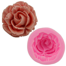 Load image into Gallery viewer, Rose Silicone Cake Mold 3D Flower Fondant Mold Cupcake Jelly Candy Chocolate Decoration Baking Tool Moulds Flower Bloom Rose Shape Silicone Fondant Soap

