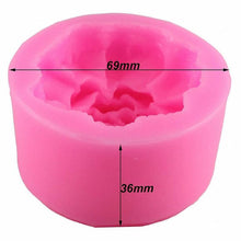Load image into Gallery viewer, Rose Silicone Cake Mold 3D Flower Fondant Mold Cupcake Jelly Candy Chocolate Decoration Baking Tool Moulds Flower Bloom Rose Shape Silicone Fondant Soap
