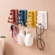 Load image into Gallery viewer, Rotating Hook Adhesive Creative Nordic Wall-mounted Bathroom Strong Hook Self Adhesive Kitchen Hanger Key Storage Home Organizer Domestic Suction Hooks Rotating Space Saving Hook Domestic Suction Hooks Rotating Space Saving Hook
