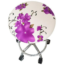 Load image into Gallery viewer, Round Chair Cover Bar Stool Cover Elastic Seat Cover Home Chair Slipcover Round Chair Bar Stool Floral Printed Padded Round Bar Stool Cover Cushion With Elastic Fabric Round Chair Seat Cushion For Wooden Metal Stools 30-40cm
