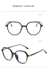 Load image into Gallery viewer, Round Frames Anti-Blue Light Optical Frame Glasses Eyewear Reading Glasses Blue Light Blocking Glasses Women And Men Retro Half Frame Anti Eyestrain Computer Gaming Glasses

