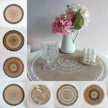 Load image into Gallery viewer, Round Mandala Placemats

