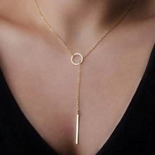 Load image into Gallery viewer, Round Stick Pendant Necklace
