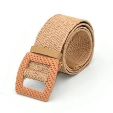 Load image into Gallery viewer, Round Wooden Smooth Buckle Waistbands For Women Vintage Design Skinny Dress Belt Charming Gift For Ladies
