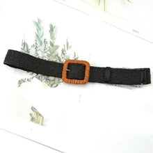 Load image into Gallery viewer, Round Wooden Smooth Buckle Waistbands For Women Vintage Design Skinny Dress Belt Charming Gift For Ladies
