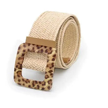 Load image into Gallery viewer, Round Wooden Smooth Buckle Waistbands For Women Vintage Design Skinny Dress Belt Charming Gift For Ladies
