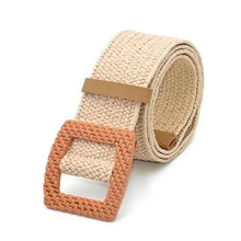 Load image into Gallery viewer, Round Wooden Smooth Buckle Waistbands For Women Vintage Design Skinny Dress Belt Charming Gift For Ladies
