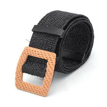 Load image into Gallery viewer, Round Wooden Smooth Buckle Waistbands For Women Vintage Design Skinny Dress Belt Charming Gift For Ladies
