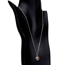 Load image into Gallery viewer, Handmade Rainbow Bombastic Necklace Created with Crystals
