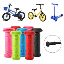 Load image into Gallery viewer, Rubber Bike Bicycle Handle Bar Grips Tricycle Scooter Handlebar For Kids Child Colorful Non-Slip Cycling Handlebar Grips New Kids Bike Security Grips With Impact Protection For Balance Bikes
