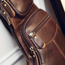 Load image into Gallery viewer, Rugged Vintage Leather Sling Bag
