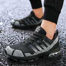 Load image into Gallery viewer, Running Mens Sport Elegant Sneakers Air Cushion Sneakers Lace Up Low Top Jogging Shoes Man Athletic Footwear Breathable Comfortable Athletic Running Sneakers
