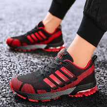 Load image into Gallery viewer, Running Mens Sport Elegant Sneakers Air Cushion Sneakers Lace Up Low Top Jogging Shoes Man Athletic Footwear Breathable Comfortable Athletic Running Sneakers
