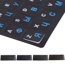 Load image into Gallery viewer, Russian Letters Keyboard Stickers Frosted PVC for Desktop Keyboard Keypad Laptop Perfect Fit Silicone Skin Keyboard Covers For Laptops Gaming Laptop Keyboard Skin Protector For Gaming Lovers
