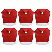 Load image into Gallery viewer, Santa Hats Dining Chair Covers Slipcover
