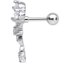 Load image into Gallery viewer, 1/4 Clear Gem Cascade Right Cartilage Earring
