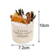 Load image into Gallery viewer, Scented Candle Gift Box With Tray Cover Soy Wax Candle New Year Gift Creative Glass Romantic Scented Candle  Balancing Healing Candle Natural Soy Wax White Natural Scented Purifying Candle for Aromatherapy
