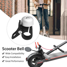 Load image into Gallery viewer, Scooter Bell Horn Aluminum Alloy Bell For Electric Scooter Loud Siren Kid Bike Scooter Bells Cycling Accessories Alloy Bike Bell Classic Bicycle Bell Loud Sound Bike Ring For Road Bike Mountain Bike City Bike
