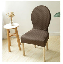 Load image into Gallery viewer, Seat Covers for Dining Room Chairs Stretch Round Home Seat Cover Jacquard Spandex Slipcovers Protector Case Chair Cover Stretch for Kitchen Hotel Banquet Stool Cover
