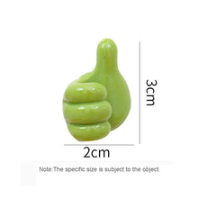 Load image into Gallery viewer, Self-Adhesive Wall Decoration Hook Creative Silicone Thumb Key Hanger Hook Home/Office Data Cable Clip Wire Desk Organizer Silicone Thumb Wall Hook Adhesive Thumb Multifunctional Clip Holder
