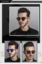 Load image into Gallery viewer, Semi Rimless Frame Driving Sunglasses Men Black Business Design Sun Glasses Stylish Cool Polarized Sunglasses For Men  Retro Frame New Driving Sunglasses Outdoor Round Shaped Elegant Shades  Comfortable Eyewear
