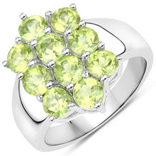 Load image into Gallery viewer, 6.80 Carat Genuine Peridot .925 Sterling Silver 3 Piece Jewelry Set (Ring, Earrings, and Pendant w/ Chain)
