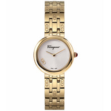 Load image into Gallery viewer, Salvatore Ferragamo Women's Gold Steel Silver Dial
