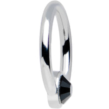 Load image into Gallery viewer, 16G 3/8 Clear Gem Steel BCR Captive Ring 4mm Flat Disc
