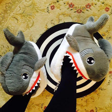 Load image into Gallery viewer, Shark Funny Shoes Girls  Indoor Slippers Home Shoes Fashion Plush Warm Slippers Women Winter Cute Shark Cozy Women Slippers With Funny Face Memory Foam Non-Slip Rubber Sole Soft Slip On Home Shoes
