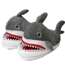 Load image into Gallery viewer, Shark Funny Shoes Girls  Indoor Slippers Home Shoes Fashion Plush Warm Slippers Women Winter Cute Shark Cozy Women Slippers With Funny Face Memory Foam Non-Slip Rubber Sole Soft Slip On Home Shoes
