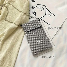 Load image into Gallery viewer, Shimmering Bling Rhinestone Crossbody Purse

