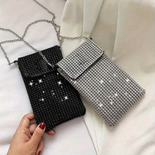 Load image into Gallery viewer, Shimmering Bling Rhinestone Crossbody Purse
