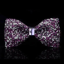 Load image into Gallery viewer, Shiny Butterfly Men Bowtie Sparkling Wedding Bridegroom Bow Ties  Adjustable Length Party Bowties

